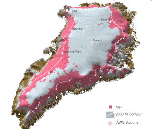 Eisschild Grönland