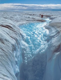 Schmelzwasser in Grönland