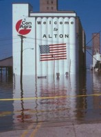 Überflutung von Alton / Illinois