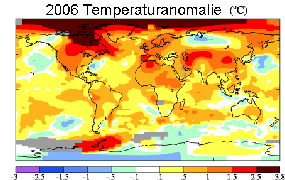Temperaturanomalie 2006