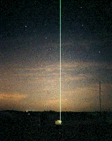 LIDAR laser beam