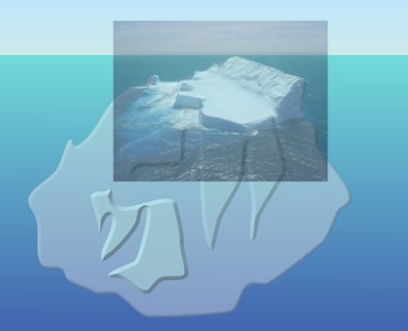 Eisberg unsichtbarer Teil