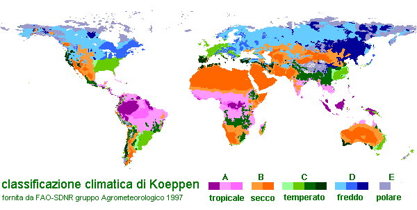 Classificazione climatica di Koeppen