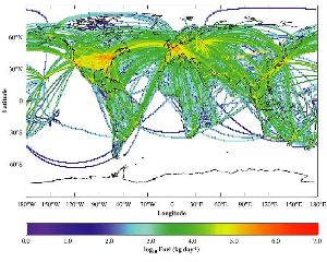 emission map from aviation