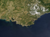 forest fires along the French Riviera