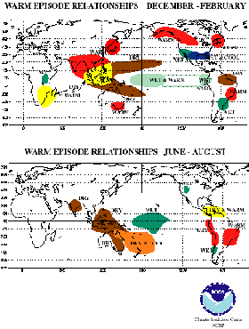 globale Auswirkungen, El Nino warm