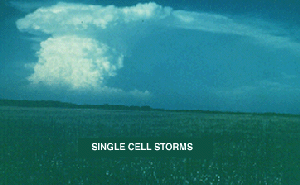 single cell cumulunimbus cloud
