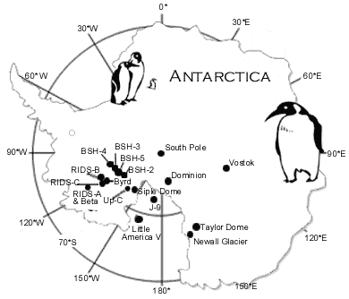 Karte Antarktis