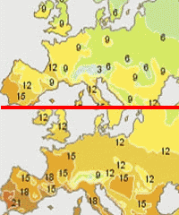 Temperatur Europa