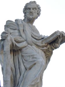 the copy of this apostle sculpture