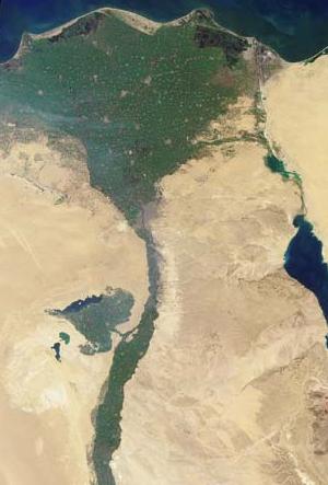 Unterlauf des Nil und Nildelta