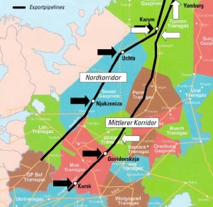 Karte Pipelinenetzwerk
