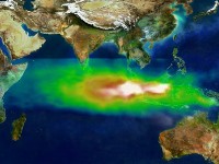 Luftverunreinigung über Indonesien und Ind. Ozean (Waldbrand)