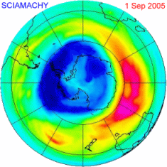 Ozone hole 2005