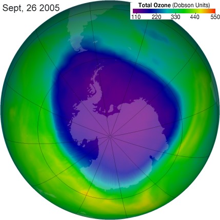 ozone hole Sept 26 2005