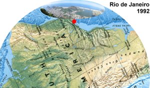 World map Rio