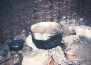three stone stove