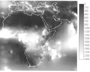 precipitation map Africa