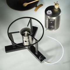 Plant oil stove from top